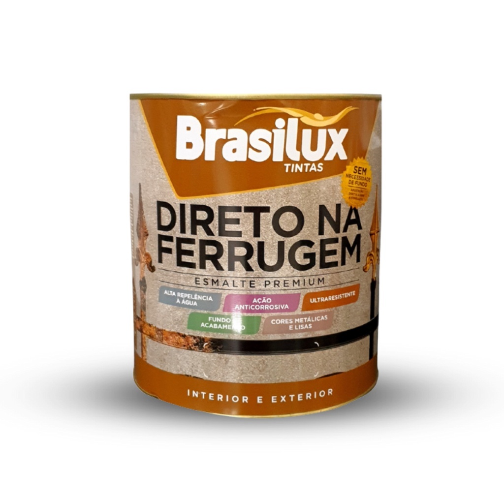 Tinta Para Ferro E Metais Direto Na Ferrugem Cores 900 ml | Shopee Brasil