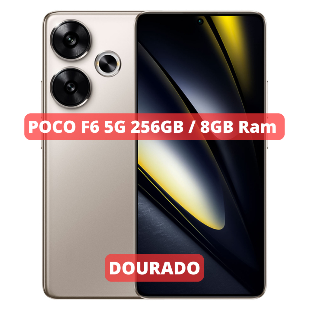 Celular Xiaomi POCO F6 5G Câmera 50MP , Processador Qualcomm
