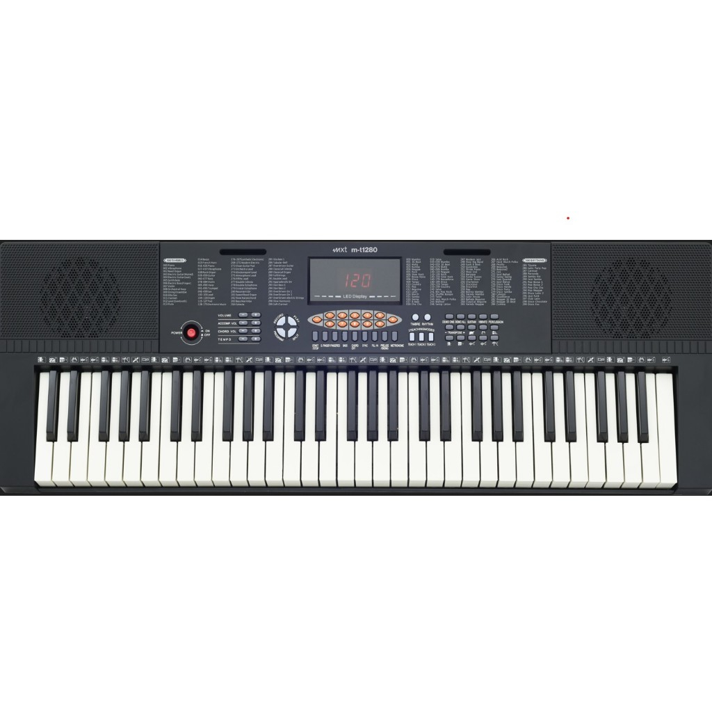 TECLADO MUSICAL 300 TIMBRES E RITMOS, PRETO, MOD: M-T1280 | Shopee