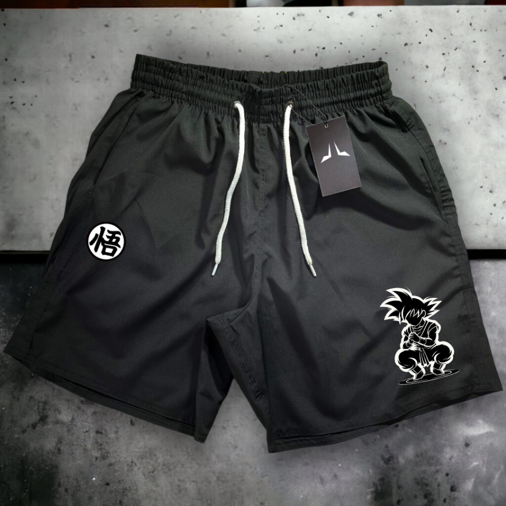 Short Bermuda Mauricinho Antiodor Esportiva GOKU 06 - Academia, Skate, Basquete, Corrida Tactel