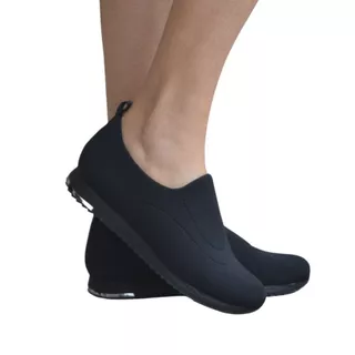 Tênis Feminino Usaflex V9103 Neoprene slipon conforto preto preto em Oferta na Shopee