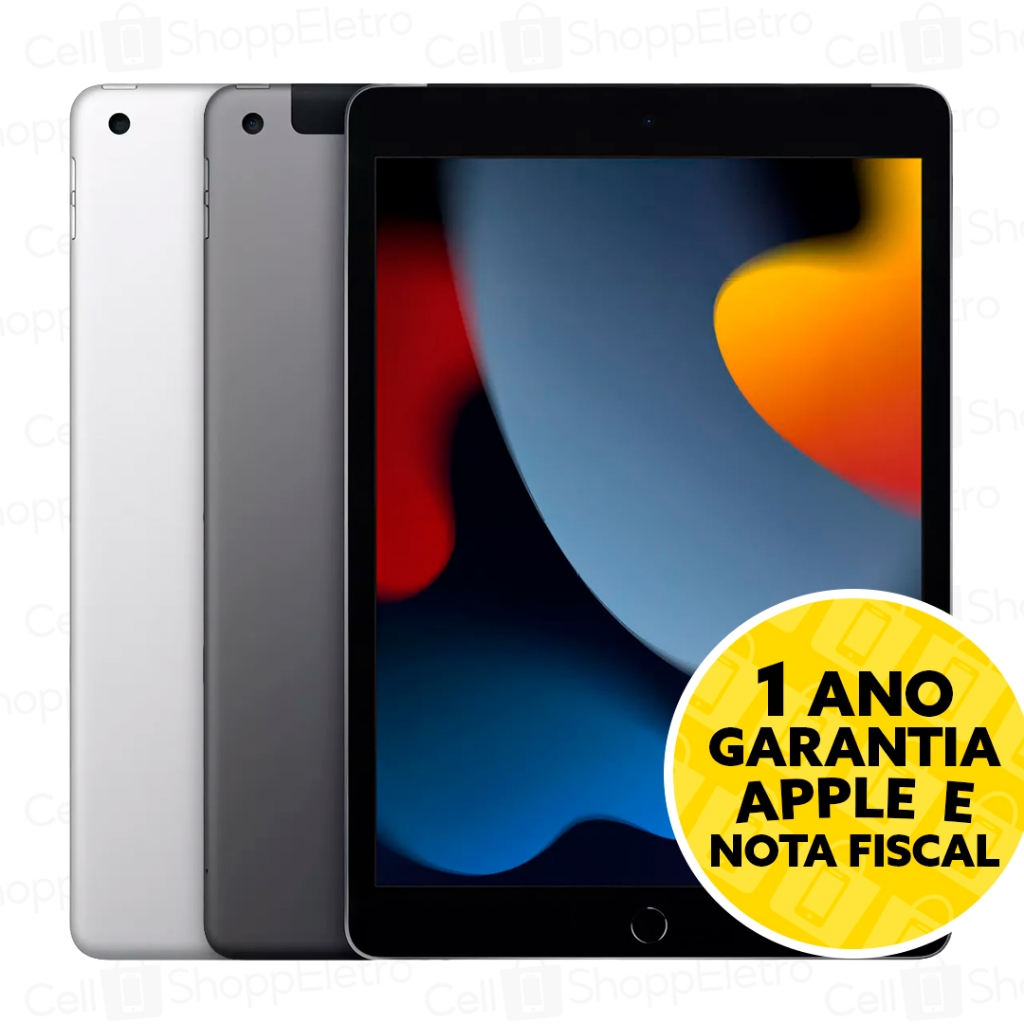 Apple iPad 9 Geração 64GB 256GB Wi-fi 2022 Tela 10,9 Original Novo Lacrado  Garantia Apple de 1 ano