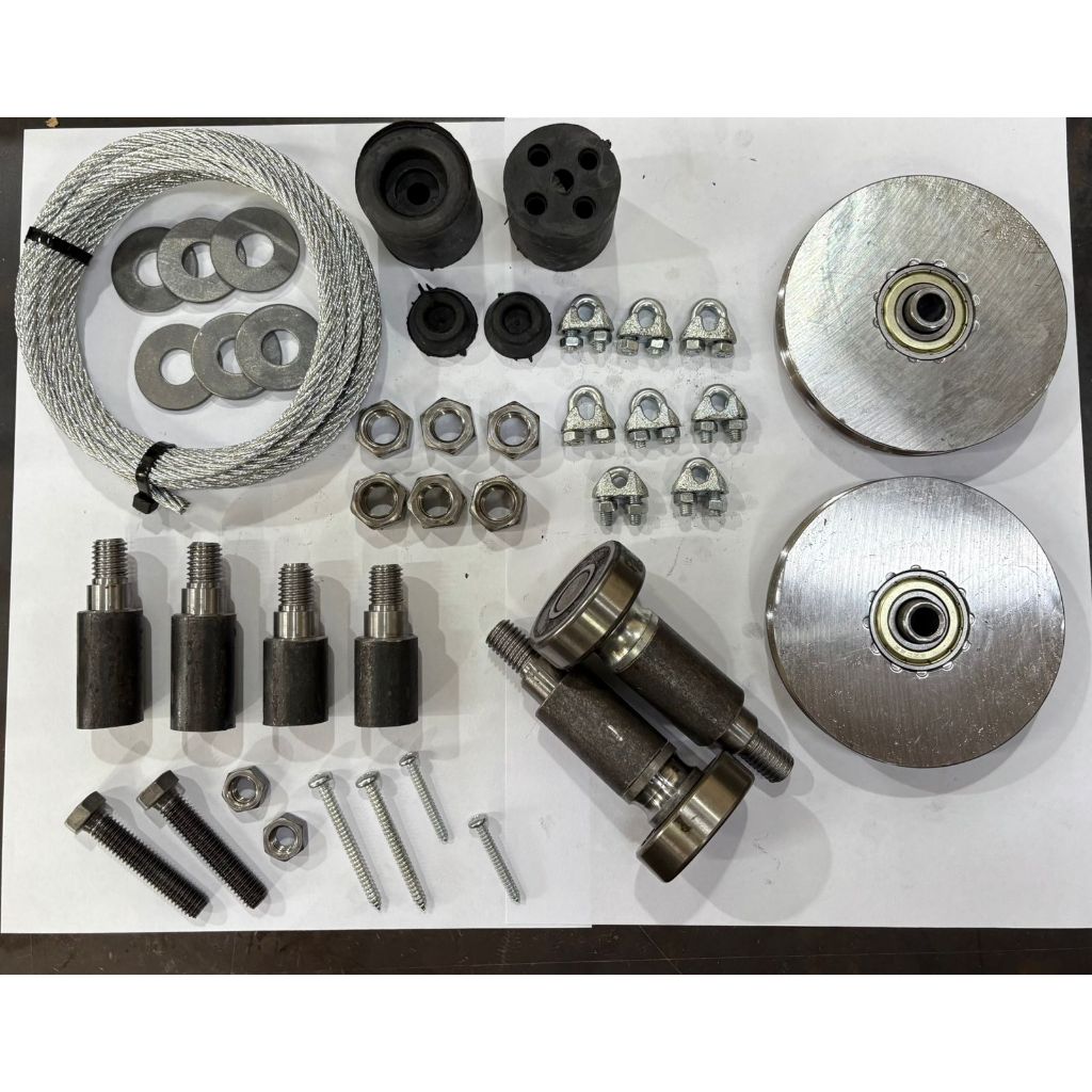 Kit Portão Basculante 3 Polegadas Completo Com Cabo Aço | Shopee Brasil