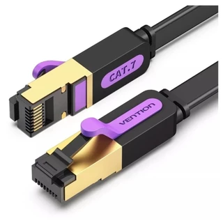 Cabo Rede Cat7 Flat 600mhz 10gbps Blindado Vention