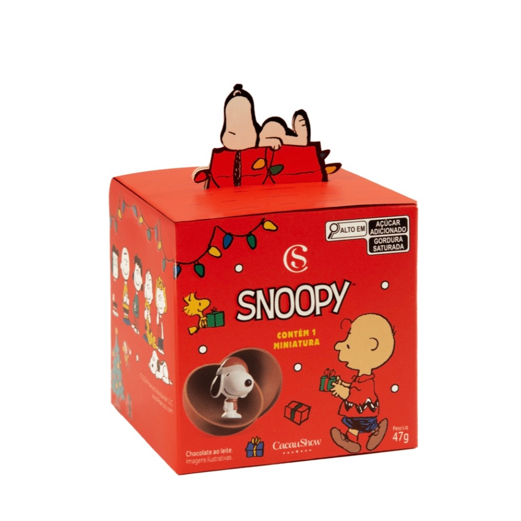 Caixa Surpresa Snoopy Colecionáveis Cacau Show 47g | Shopee Brasil