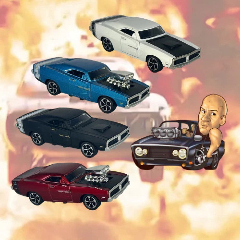 Miniatura Carrinho de ferro Dodge super charger esportivo abre as