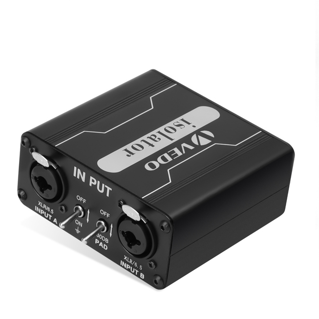 Isolatore Audio GX200 Mixer XLR A Doppio Canale 6.5 Isolatore Audio Gx200 Mixer Xlr A Doppio Canale 65 Isolatore Audio Microfono Mixer Per Rumore Sonoro Corrente - 2