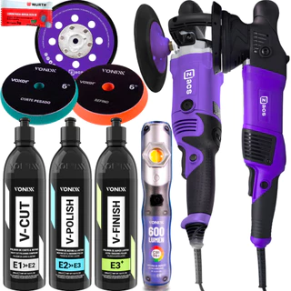 Kit Polimento Profissional Politriz Zacs + Sistema VHP Vonixx