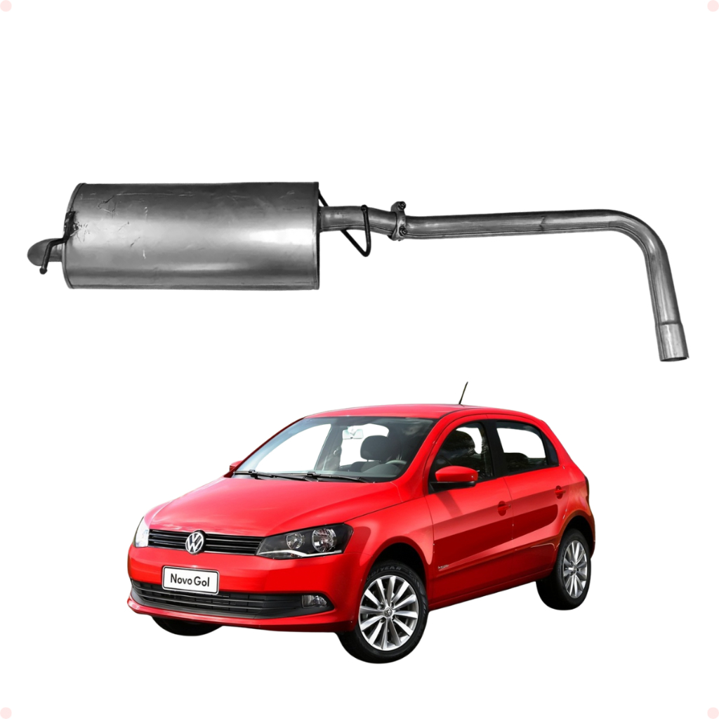 Escapamento Gol 2000 a 2013 Scapex 61530 Silencioso Traseiro | Shopee ...