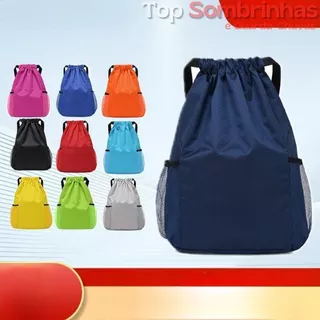 Mochila Esportiva com Cordão Bag Saco Unissex em Oferta na Shopee