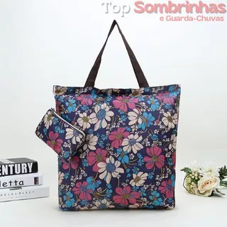 Bolsa Dobrável Impermeável Sacola De Ombro Grande Feira Supermercado Academia Estampada em Oferta na Shopee
