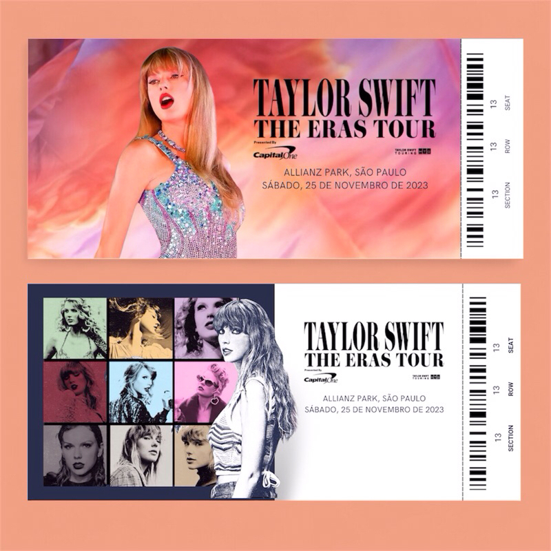 Ingresso Personalizado Taylor Swift The Eras Tour | Shopee Brasil