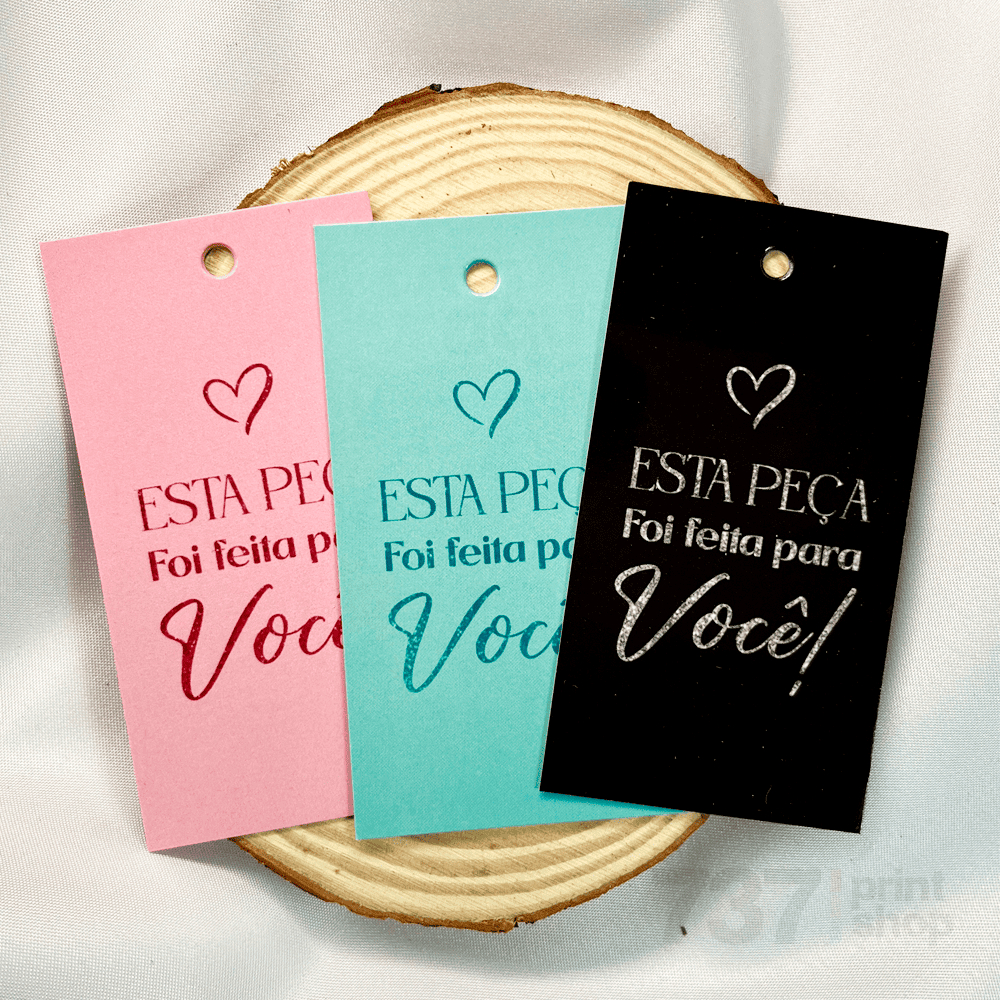 100 Tag Etiqueta para Roupas Femininas - Design Elegante com Frase ...