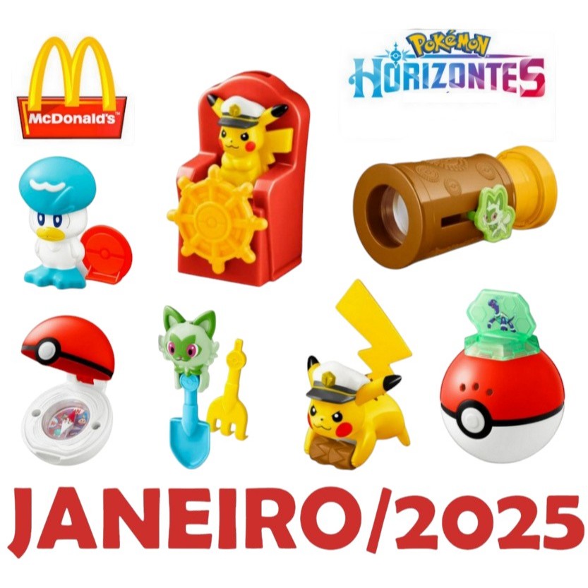 Brinquedo (unidade) - Pokémon Horizontes, Mc Donalds - Janeiro/2025 ...