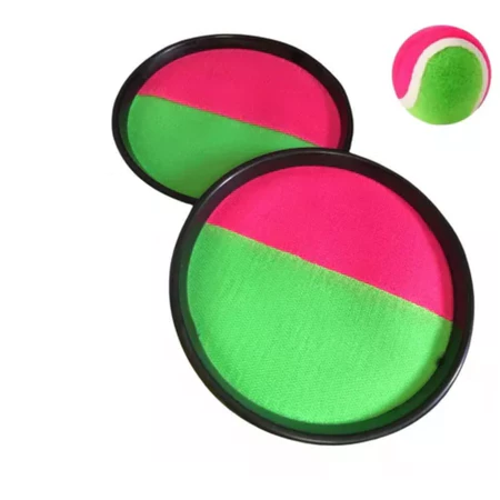 Kit 2 raquetes + bola esporte infantil 