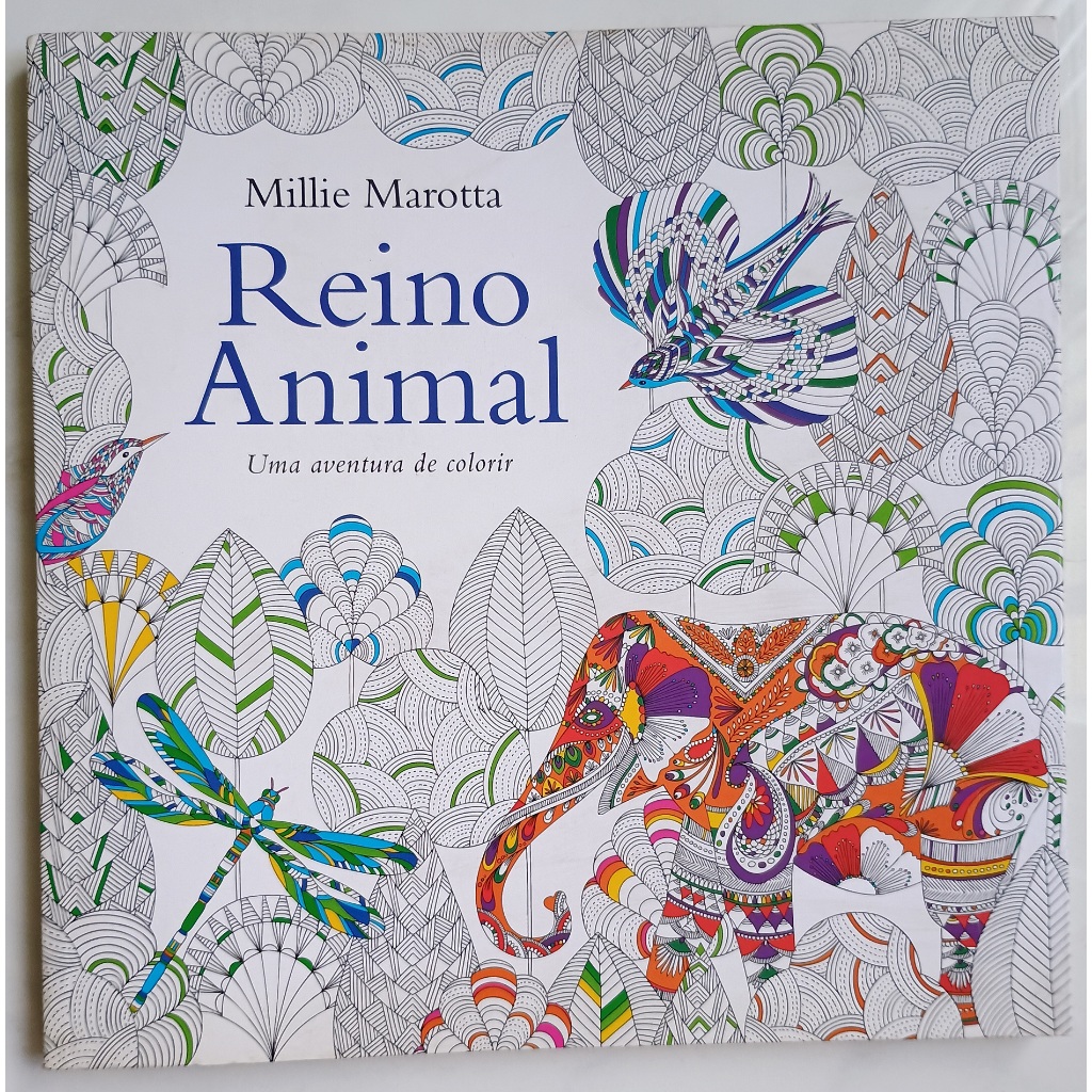 Livro Reino animal - uma aventura de colorir - Millie marotta | Shopee ...