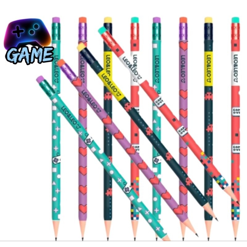 Lápis Game HB escolar kit com 12 ou 24 unidades | Shopee Brasil