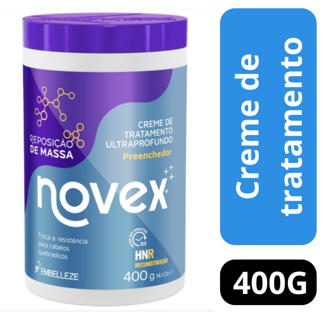 Creme de Tratamento Novex Reposição de Massa 400g ou 1kilo | Shopee Brasil
