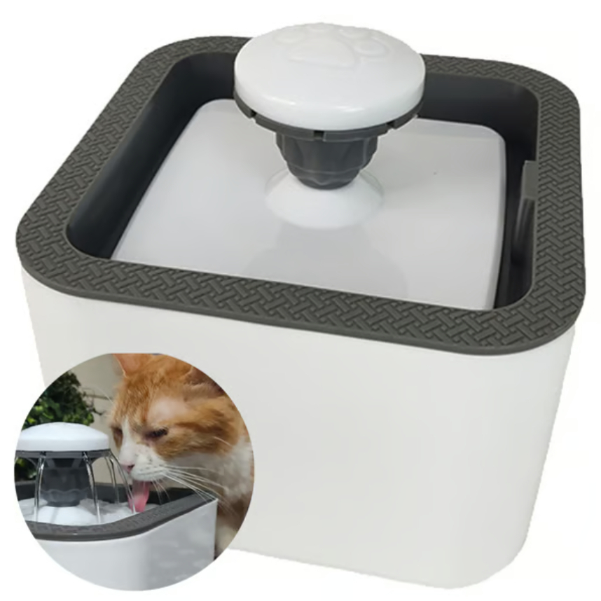Bebedouro Pet Cachorro gato 2,5 Litros Fonte com Bomba de Agua e Filtro Automático