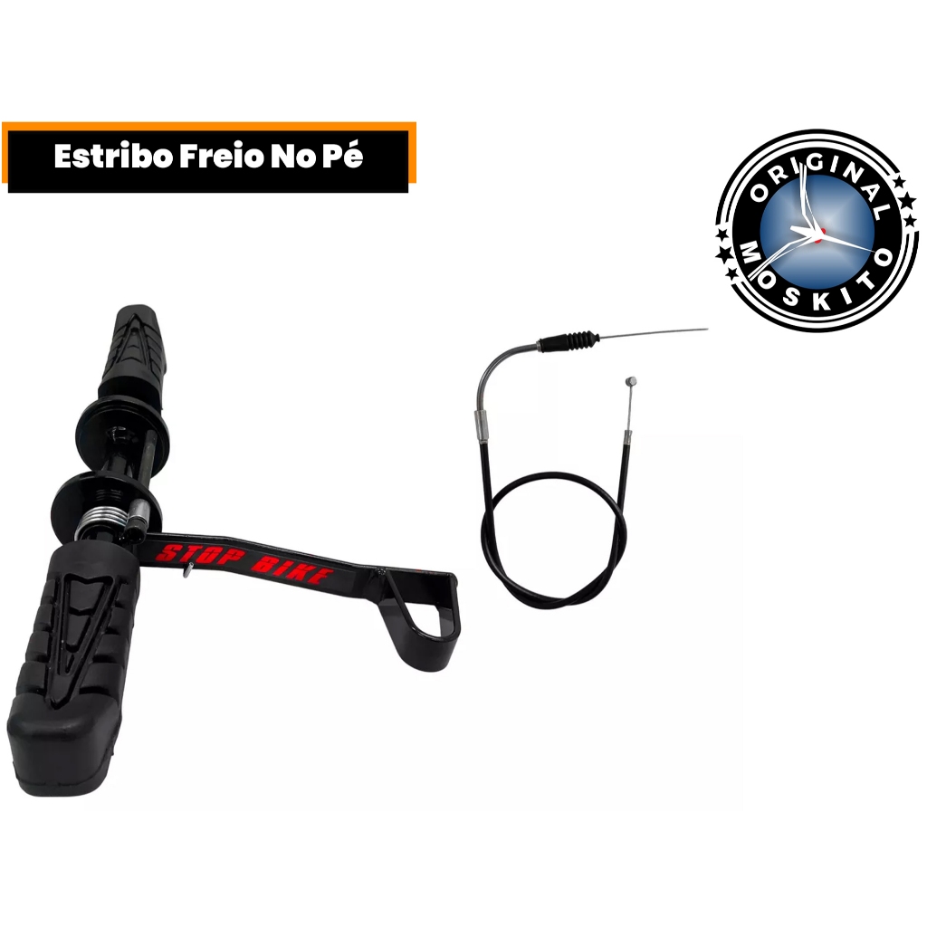 Estribo Freio No Pé Para Bicicleta Motorizada 45mm