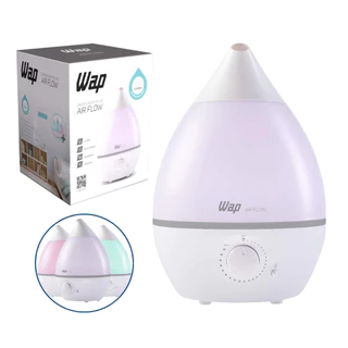 Umidificador de Ar Grande 4L WAP Air Flow Bivolt Ultrassônico Aromatizador e Luminária Multicolor