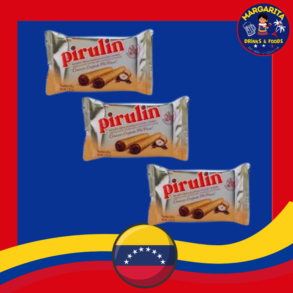 Pirulin de 24g Chocolate E Avelã Wafer Enrolado (3 UNIDADE) | Shopee Brasil