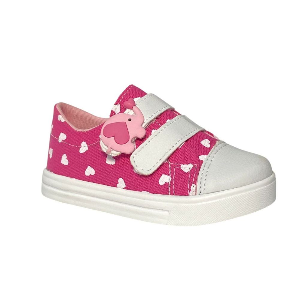 Tenis Infantil Menina Azul Pink Jeans Elefante 20 Ao 34 | Shopee Brasil