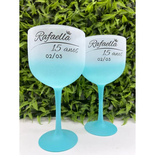 Kit 25 Taças de GIN degradê 580ml para Festas, Eventos, Drinks, Aniversários - Personalizadas