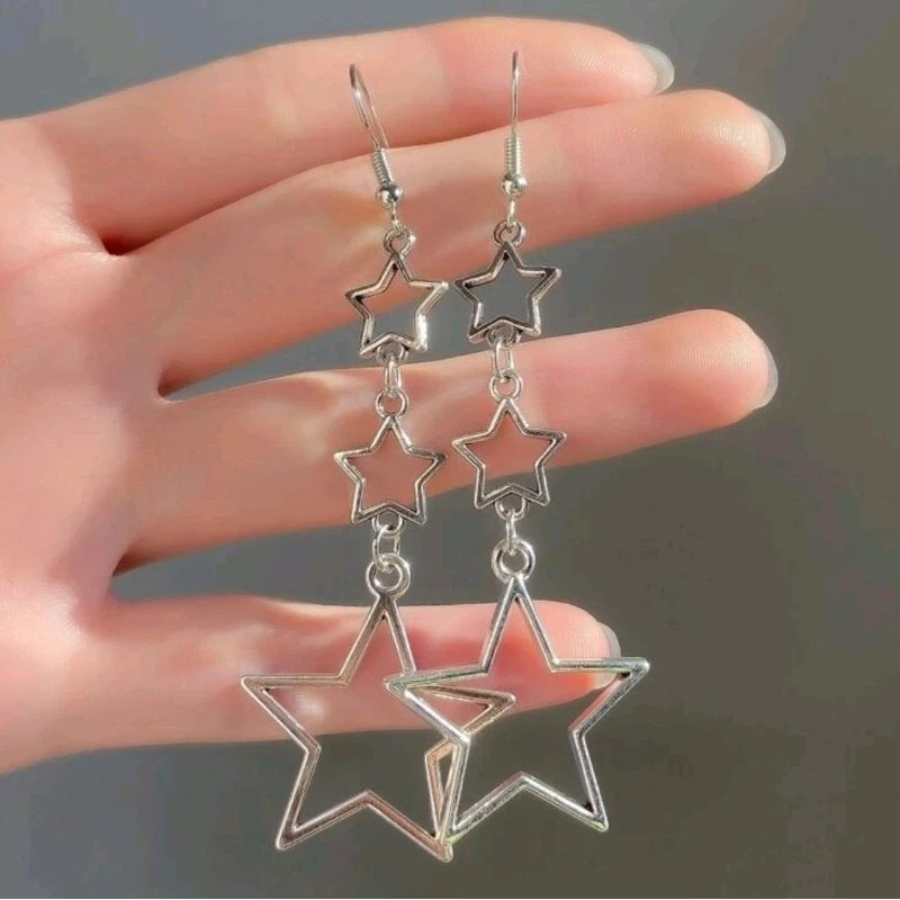 Brinco De Estrela Yk2 Tik Tok Kpop Coreano