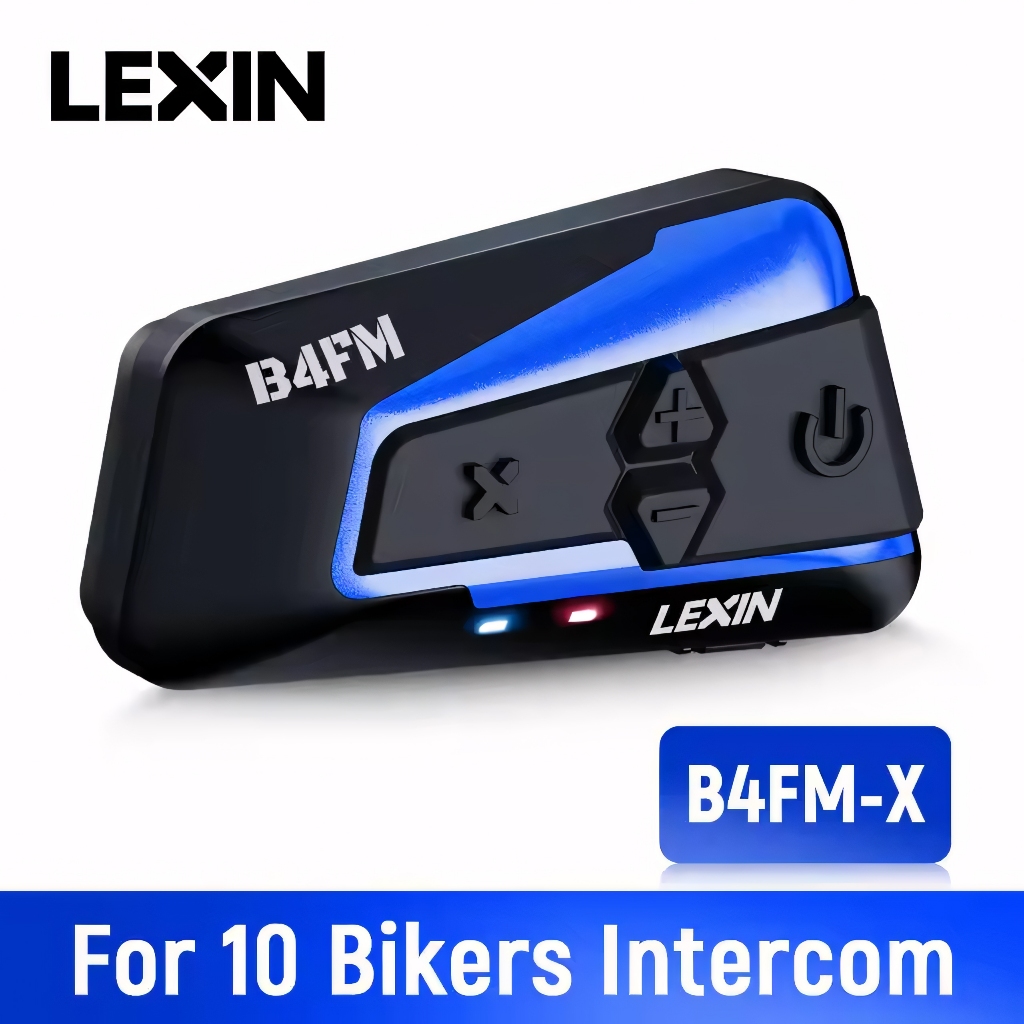Lexin-B4FM-X Motocicleta Intercom, Bluetooth Capacete