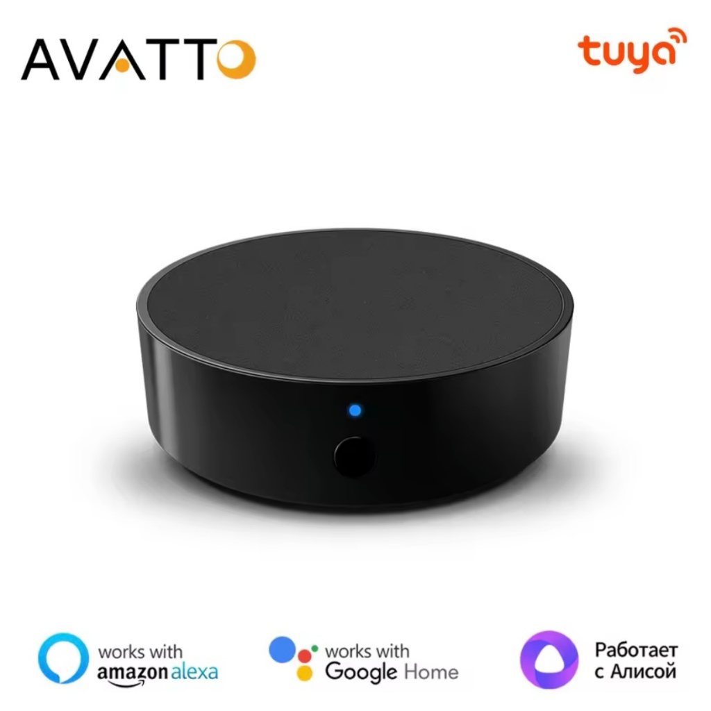 Avatto - Smart Controle Remoto Inteligente IR Wifi Ar Condicionado Tv Compatível Alexa Google
