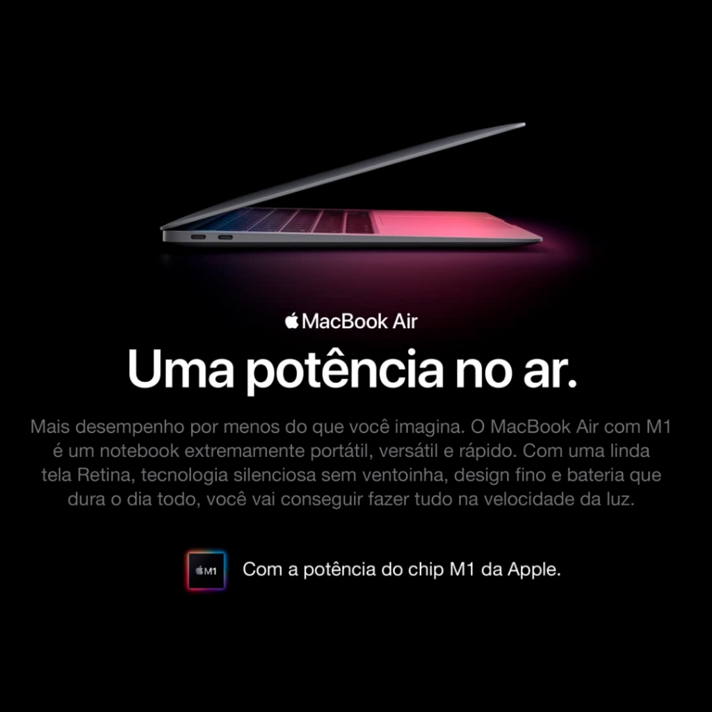 Apple Macbook Air M1 8GB RAM SSD 256GB Tela 13 Polegadas Apple Macbook Air M1 8GB RAM SSD 256GB Tela 13 Polegadas