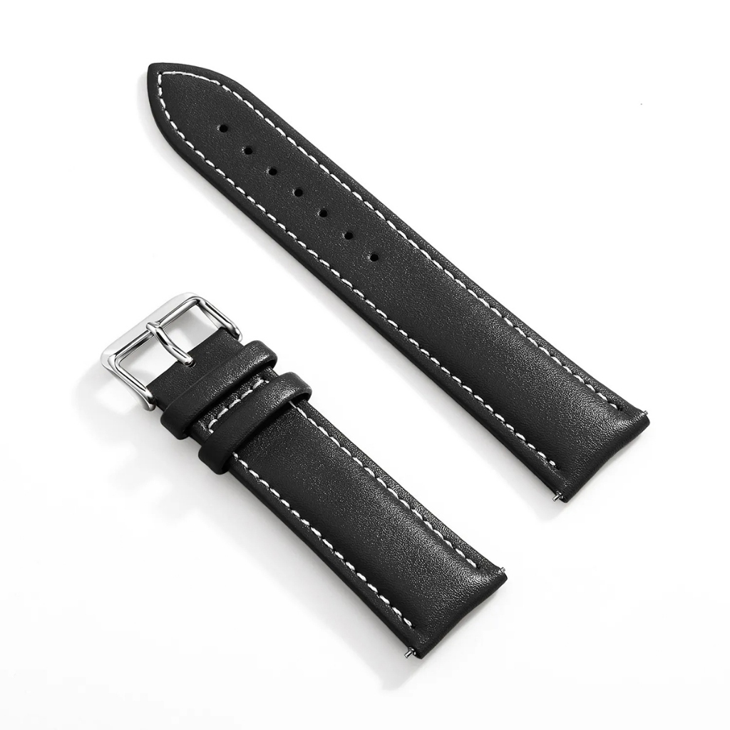Pulseira 22mm de Couro para Smartwatch Orient X-WATCH XSWUQP1001A