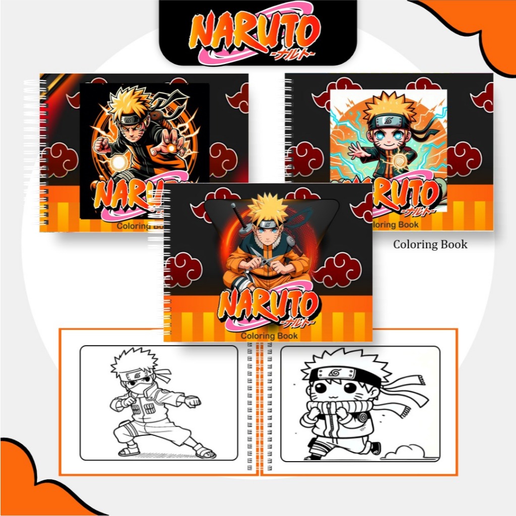 Livro de Colorir Naruto Estilo Bobbie Goods | Shopee Brasil