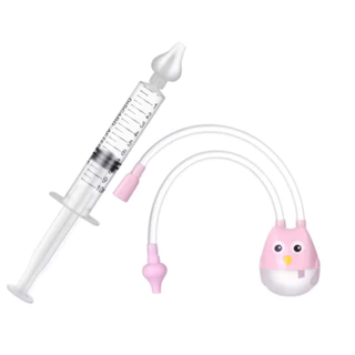 Kit 1 Seringa E 1 Aspirador Lavagem e Limpeza Nasal Bebês Envio Rápido em Oferta na Shopee