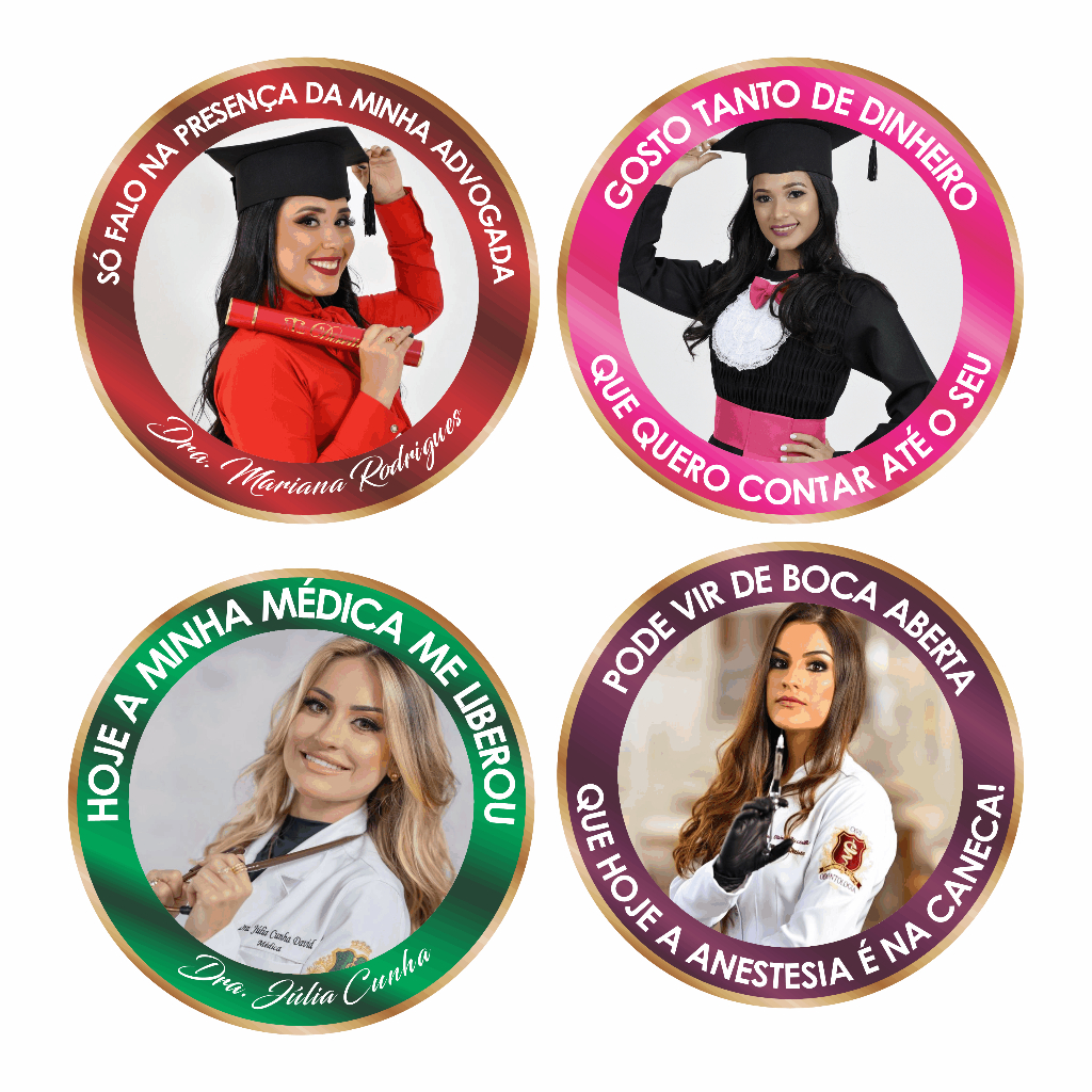 100 Adesivos para Formaturas e Eventos em Geral Personalizado com Fotos ...