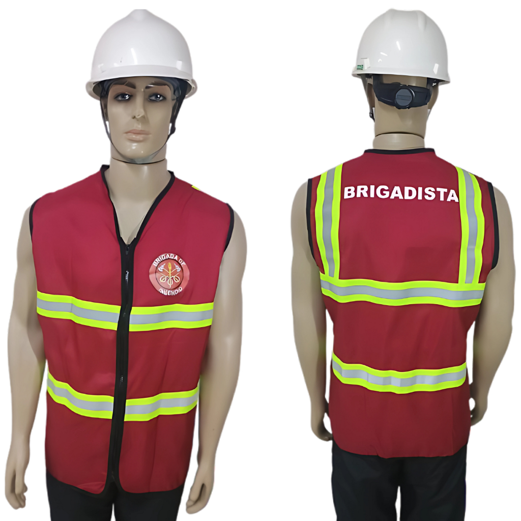 Colete Refletivo Brigada De Incêndio - Alta Visibilidade | Shopee Brasil