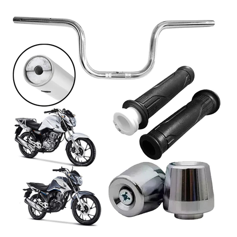 Kit Guidão Cg Cargo 160 2016/2025 C/ Peso Da Pcx + Manopla | Shopee Brasil