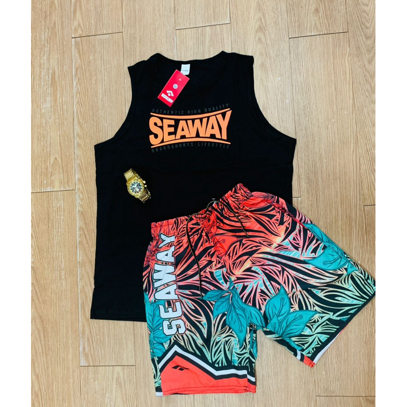 Conjunto seaway regata x Bermuda mauricinho padrão original | Shopee Brasil