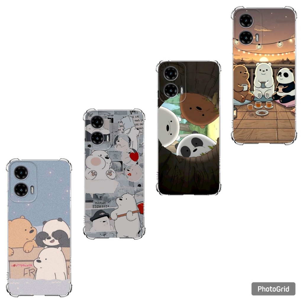GOKEN Custodia Antiurto A 360° Per Motorola Moto G15/G25/G05/E15 – Con Pellicola Integrata, Bumper In Silicone E Retro Trasparente Rigido