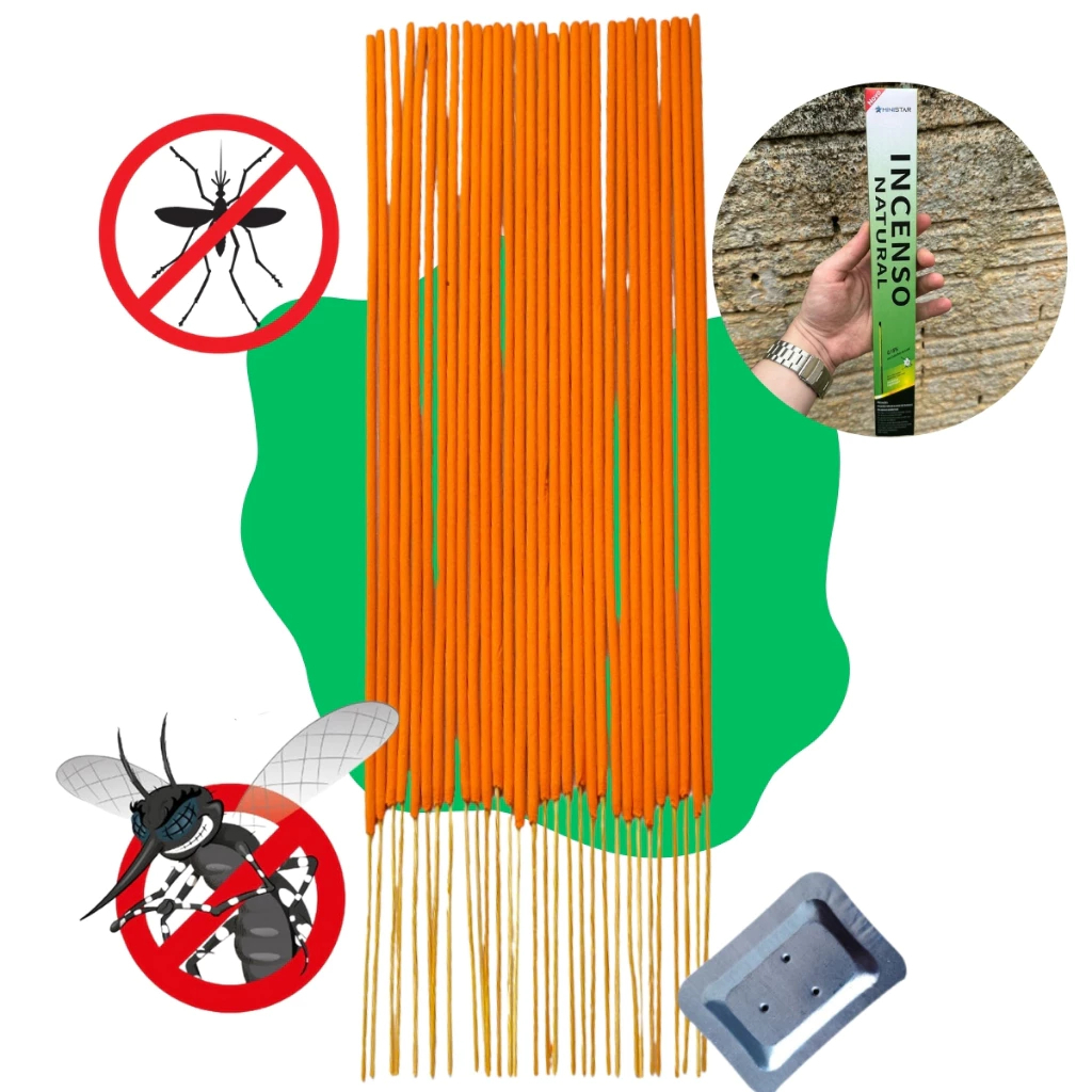 Incenso Mata-Muriçoca e Repelente Contra Dengue - Kit com 90 Palitos ...