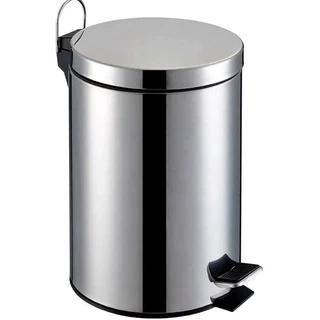 Lixeira Inox 12 Litros com Pedal Para cozinha Cesto de Lixo Interno Removivel Multiuso