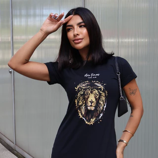 Vestido Longo Feminino Estampa Cristã 100% Algodão em Oferta na Shopee