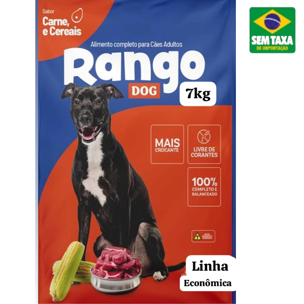 Ração Rangodog para Cães Adultos 7 kg | Shopee Brasil