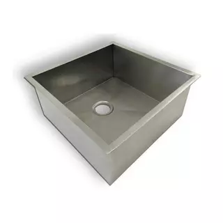 Cuba Pia Cozinha Gourmet Quadrada 40x40 Inox 304 Escovado