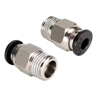 Kit 2x Conectores PTFE Pneumáticos PC4-M10 Impressora 3D Bowden Tubo Creality Ender Neptune