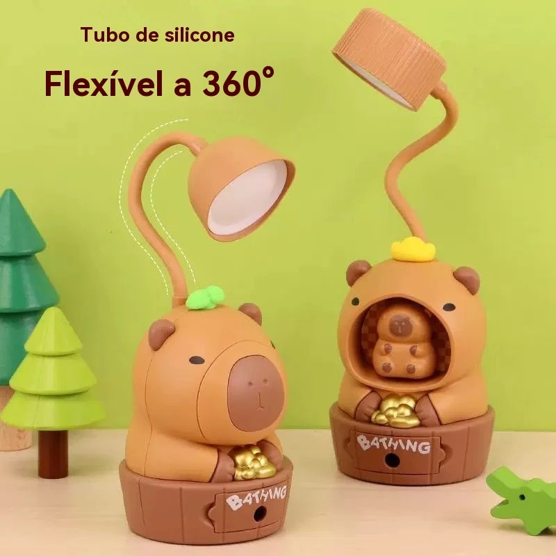 Lâmpada De Capivara,LED Protetora Para Os Olhos Com Apontador De Lápis