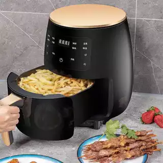Fritadeira Elétrica Digital 4,5L 1200W Frita sem Óleo, Assa e Reaquece. Air Fryer 4,5 Litros Silenciosa
