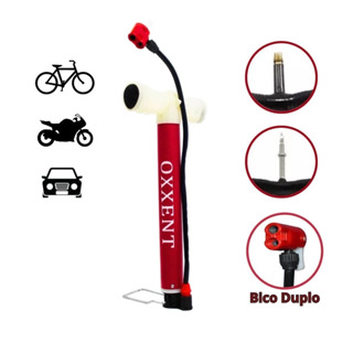 Bomba De Ar Encher Pneu Bicicleta Moto Bola Balão Piscina Forte Compacta e Leve