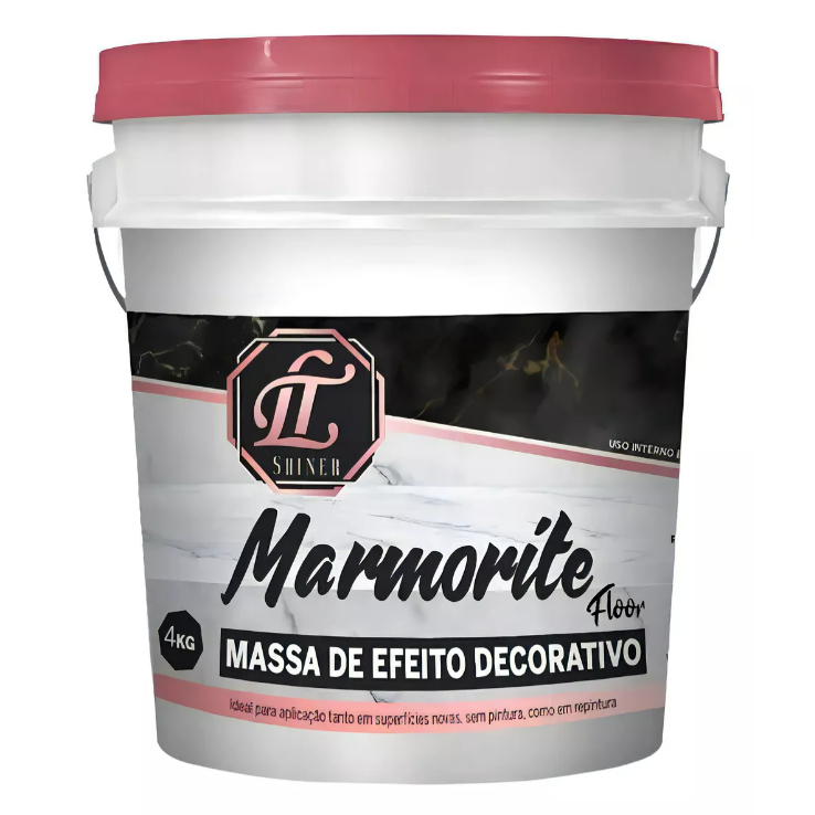 Massa Acrílica Marmorite 4kg – Acabamento de Mármore Decorativo Premium